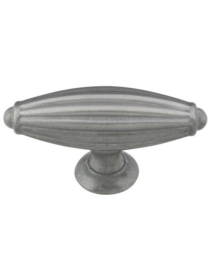 Tuscany Cabinet T-Pull - 2 7/8 inch in Pewter Light.